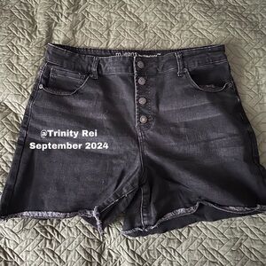 maurices super high rise denim shorts